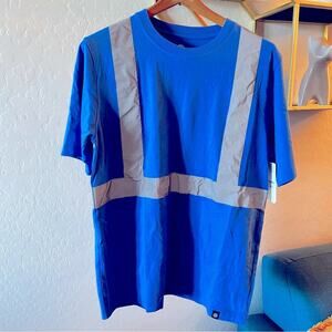 NEW Zumiez Ninth Hall skate construction shirt mens size small S blue gray